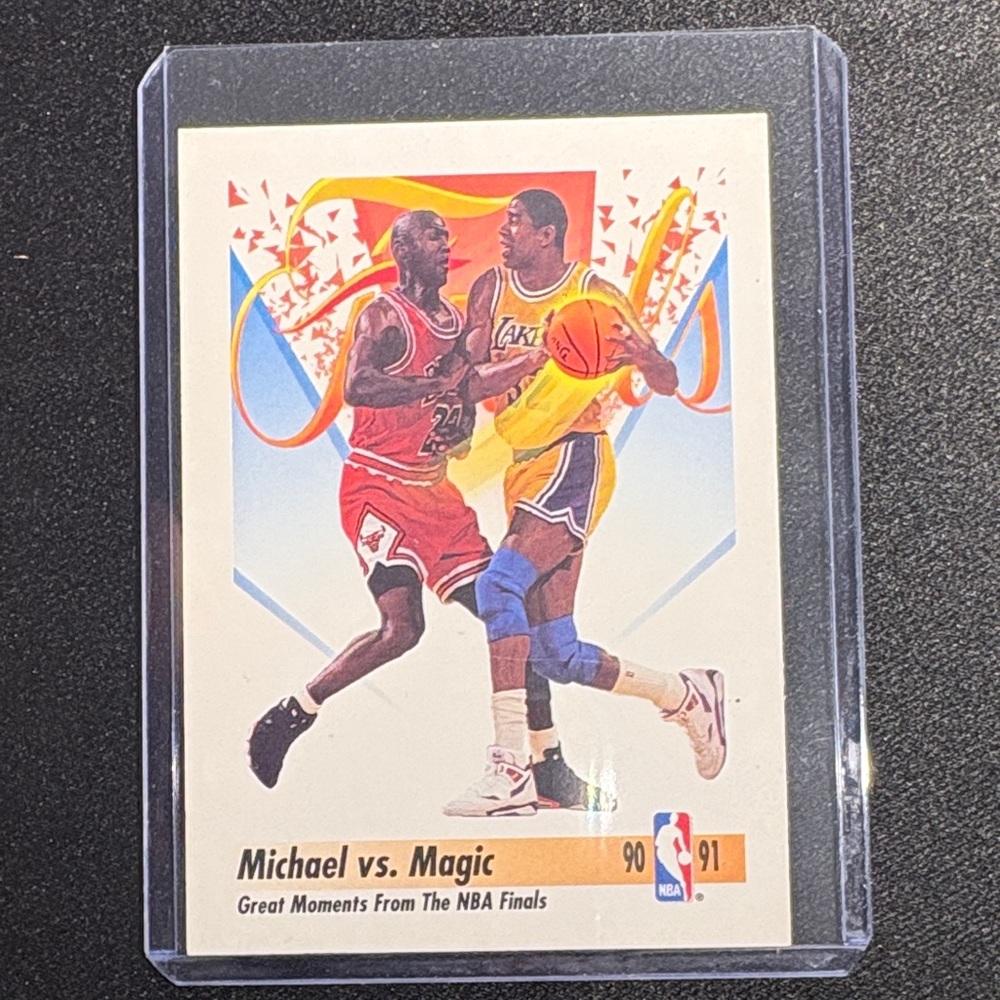 Classic NBA Trading Card Featuring Iconic Players